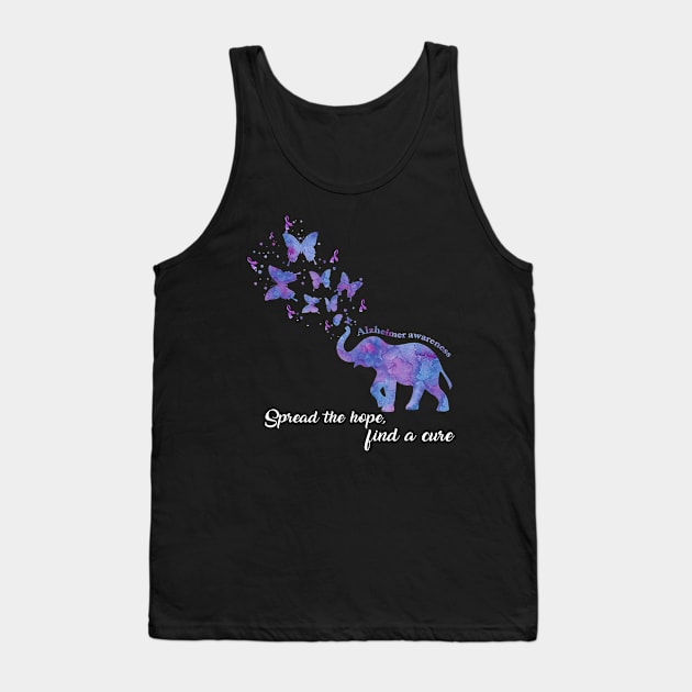 Alzheimer Awareness Spread The Hope Find A Cure Gift Tank Top by thuylinh8